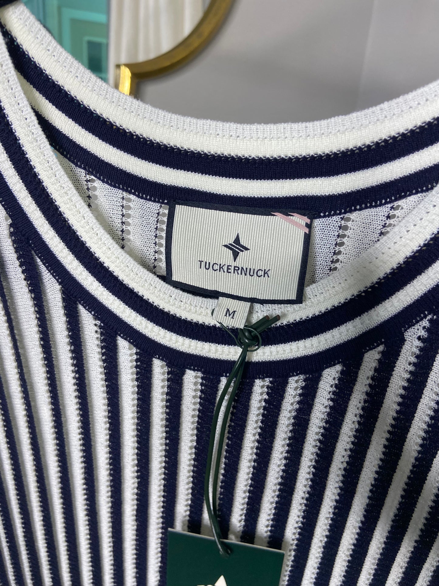 Tuckernuck Navy Stripe Knit Amie Dress size M