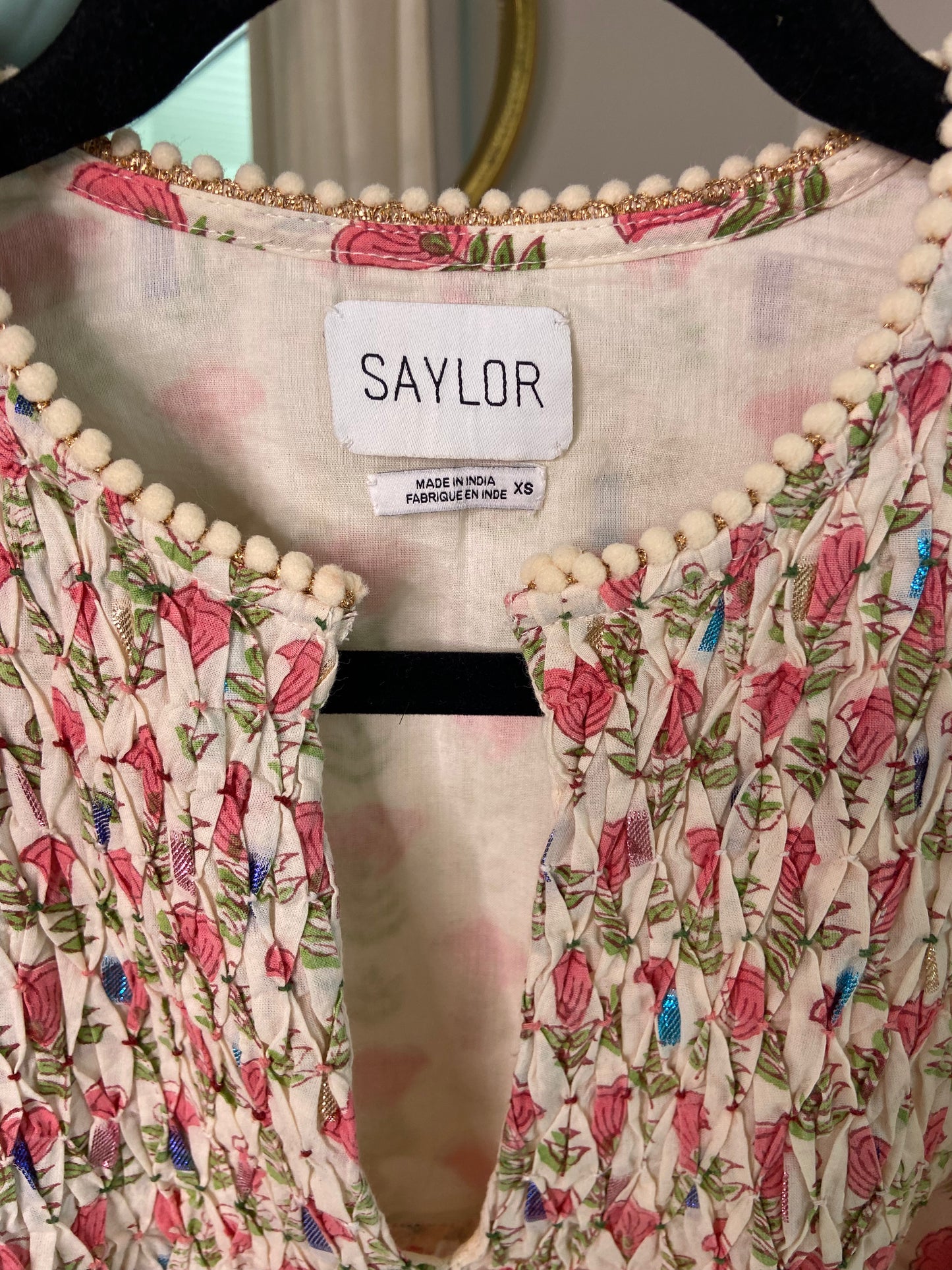 Saylor Cherry Blossom Jiby Blouse size XS