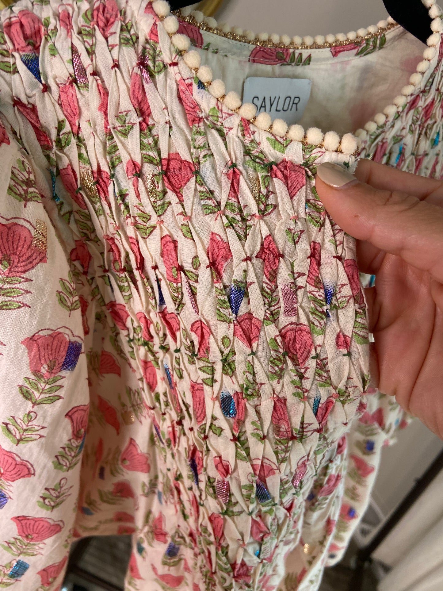 Saylor Cherry Blossom Jiby Blouse size XS