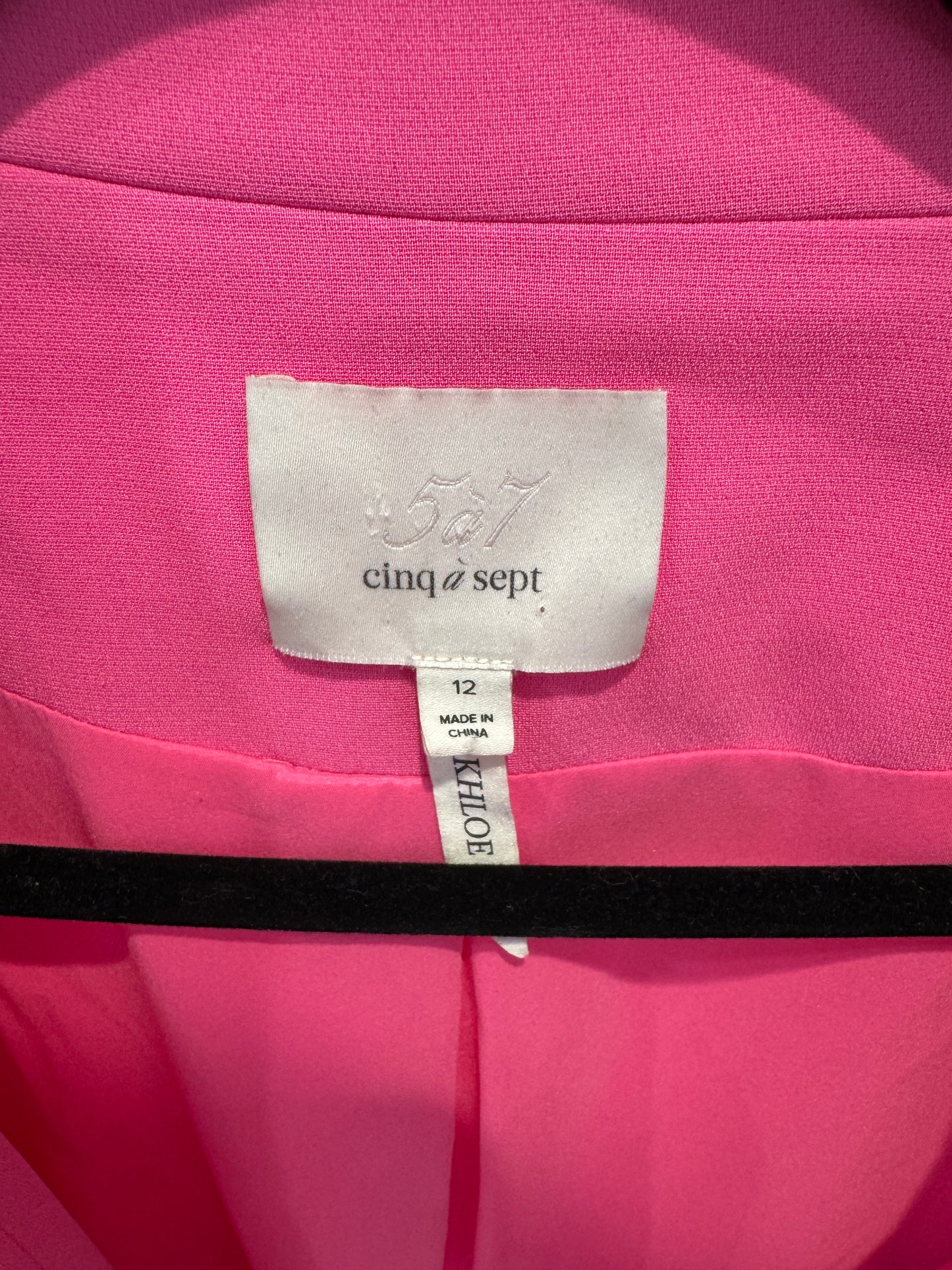 Cinq a Sept Crepe Khloe Blazer in Fuchsia with Matching Shorts size 12