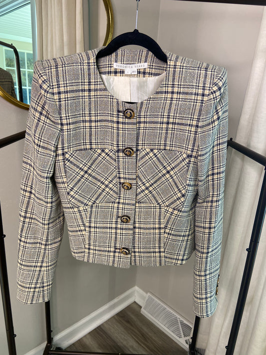 Veronica Beard Vohra Plaid Jacket size 2