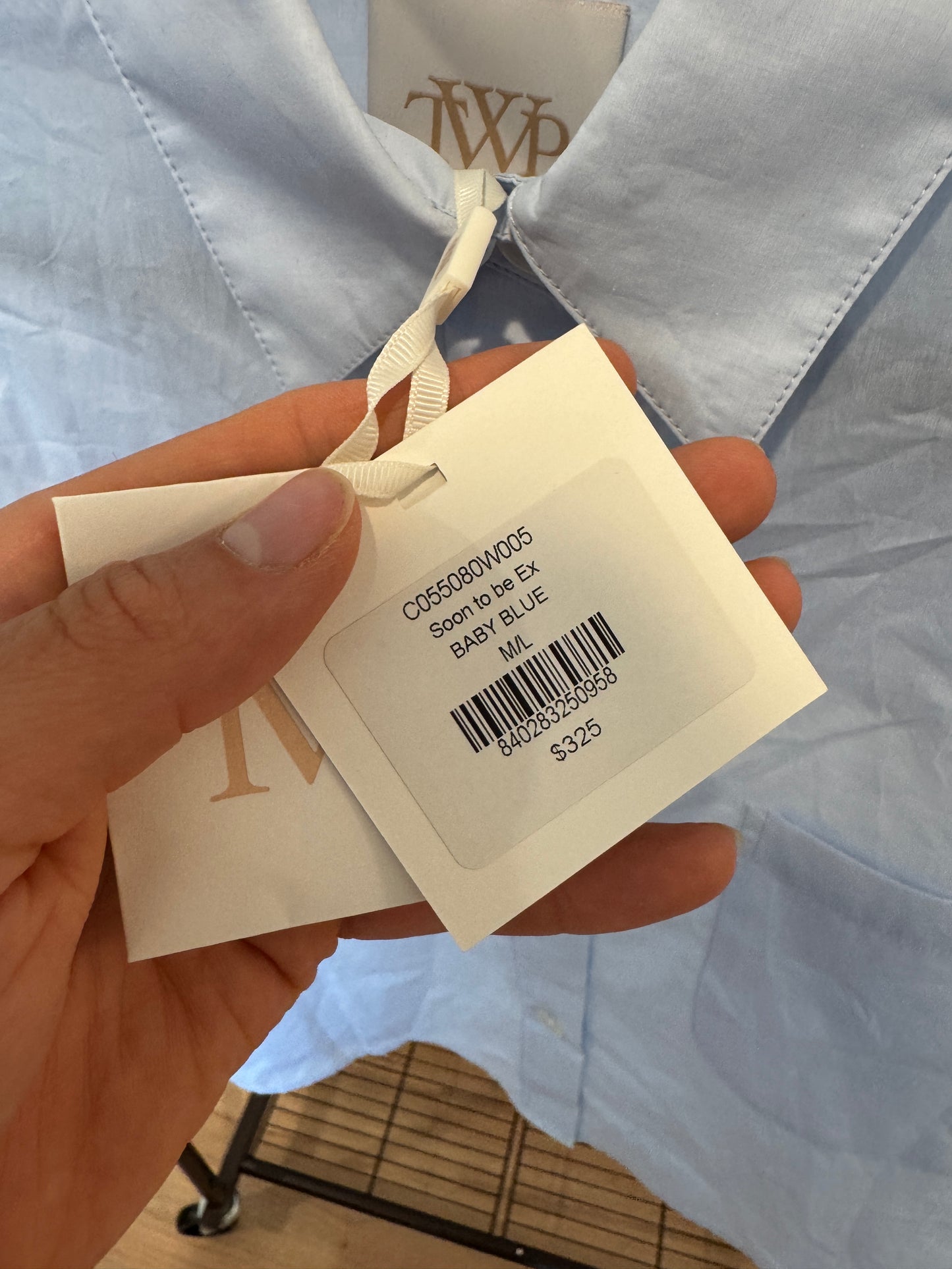 TWP Soon to Be Ex Shirt in Baby Blue size M/L