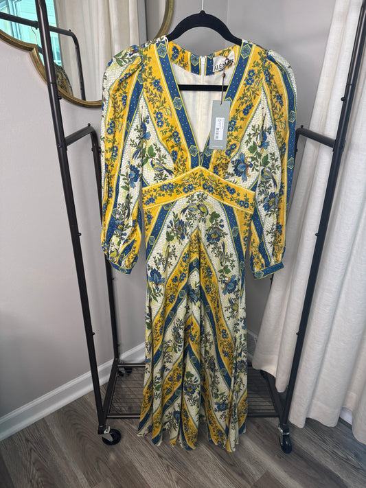 ALEMAIS Quinn Linen Midi-Dress size US 0