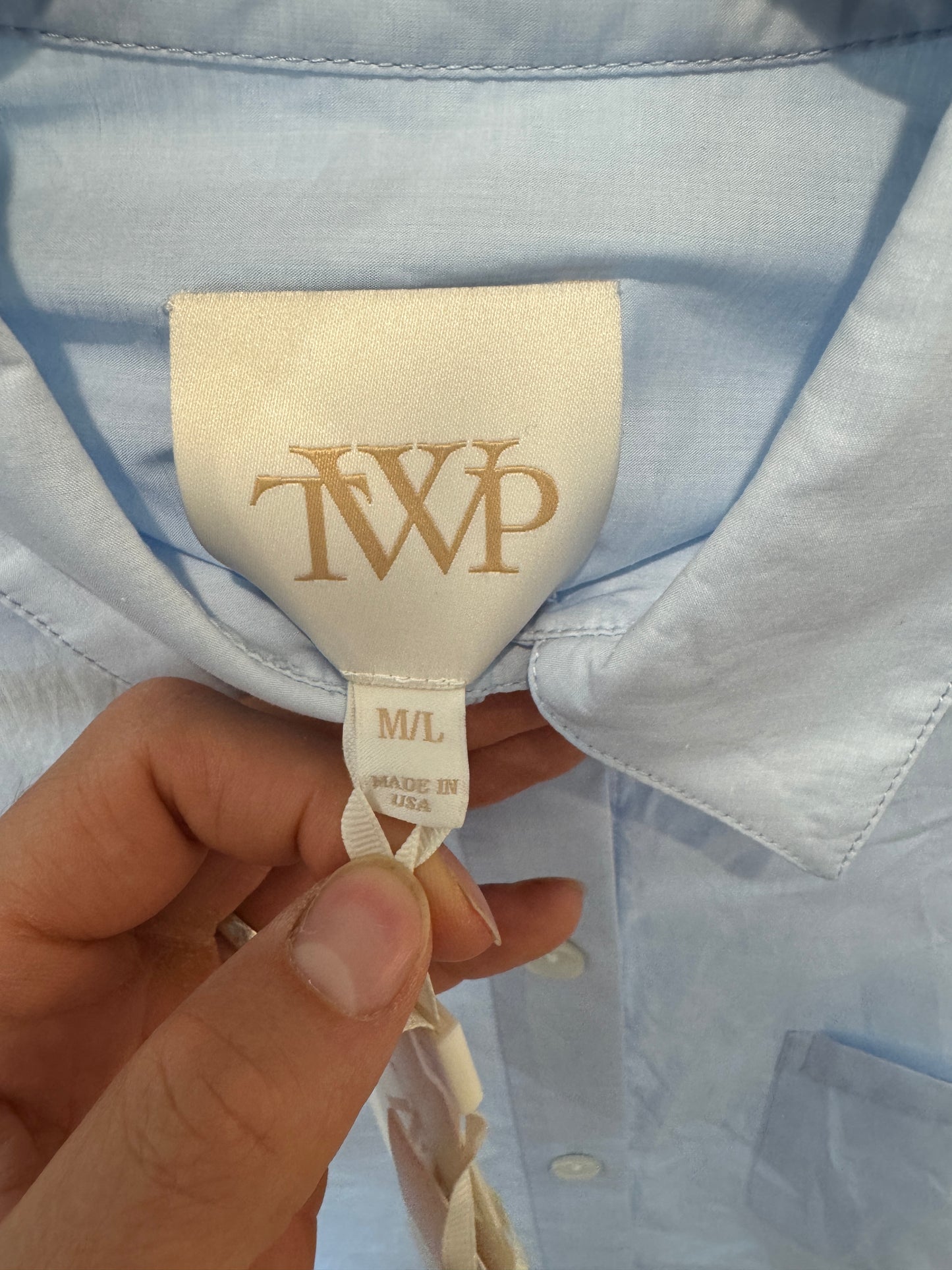 TWP Soon to Be Ex Shirt in Baby Blue size M/L