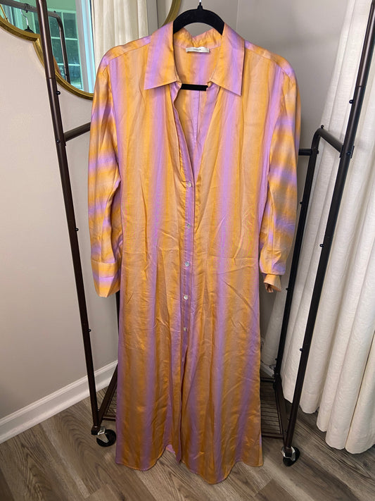 Vince Ombre Stripe Shirt Dress size S