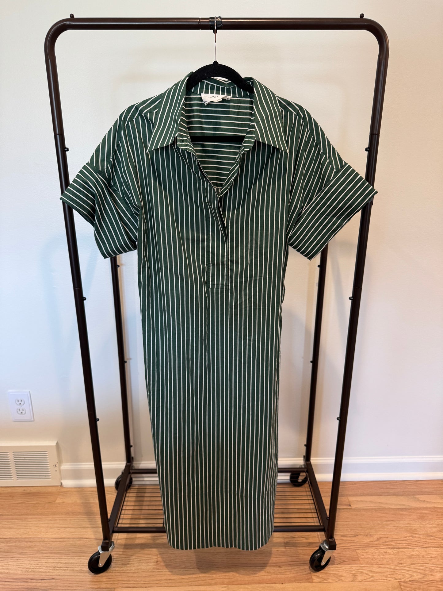Pomander Place Green Stripe Reina Dress size M