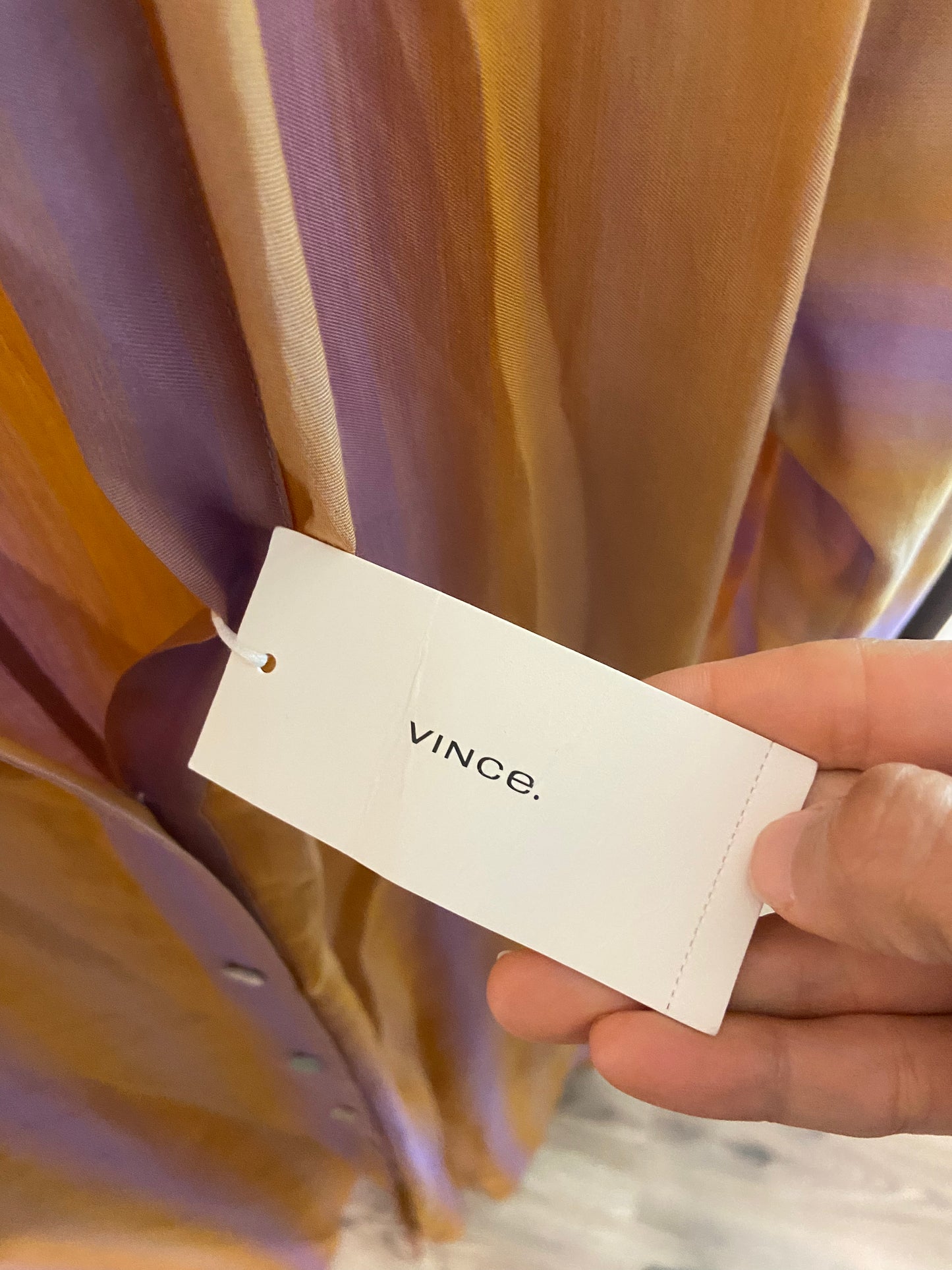 Vince Ombre Stripe Shirt Dress size S