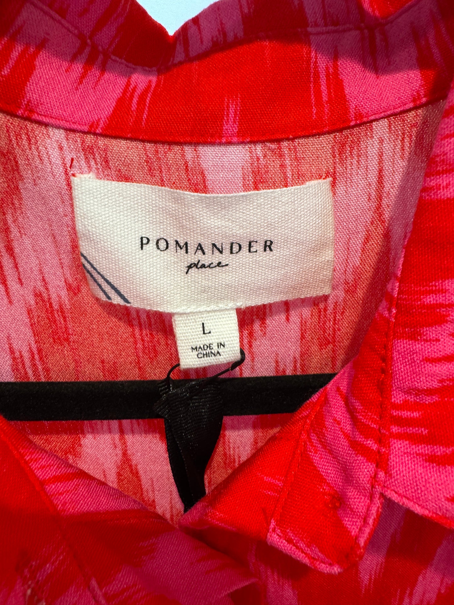Pomander Place Hot Pink Ikat Mabel Maxi Dress size L