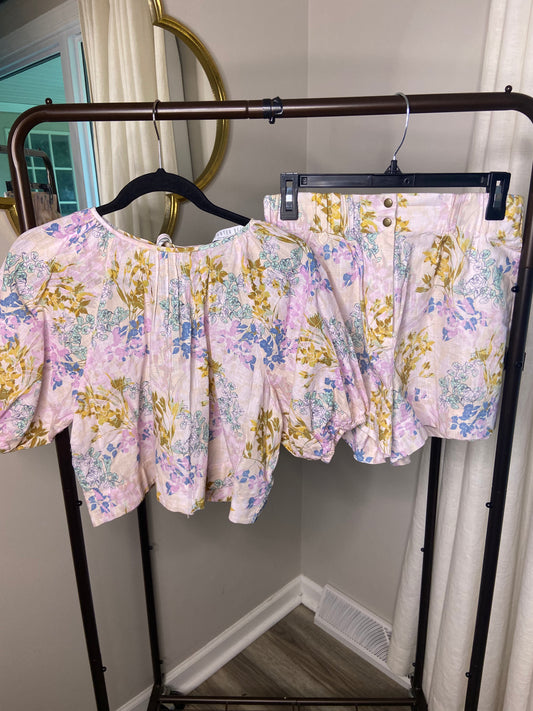 Hunter Bell Claudia Top and Aspen Shorts set size 4/M
