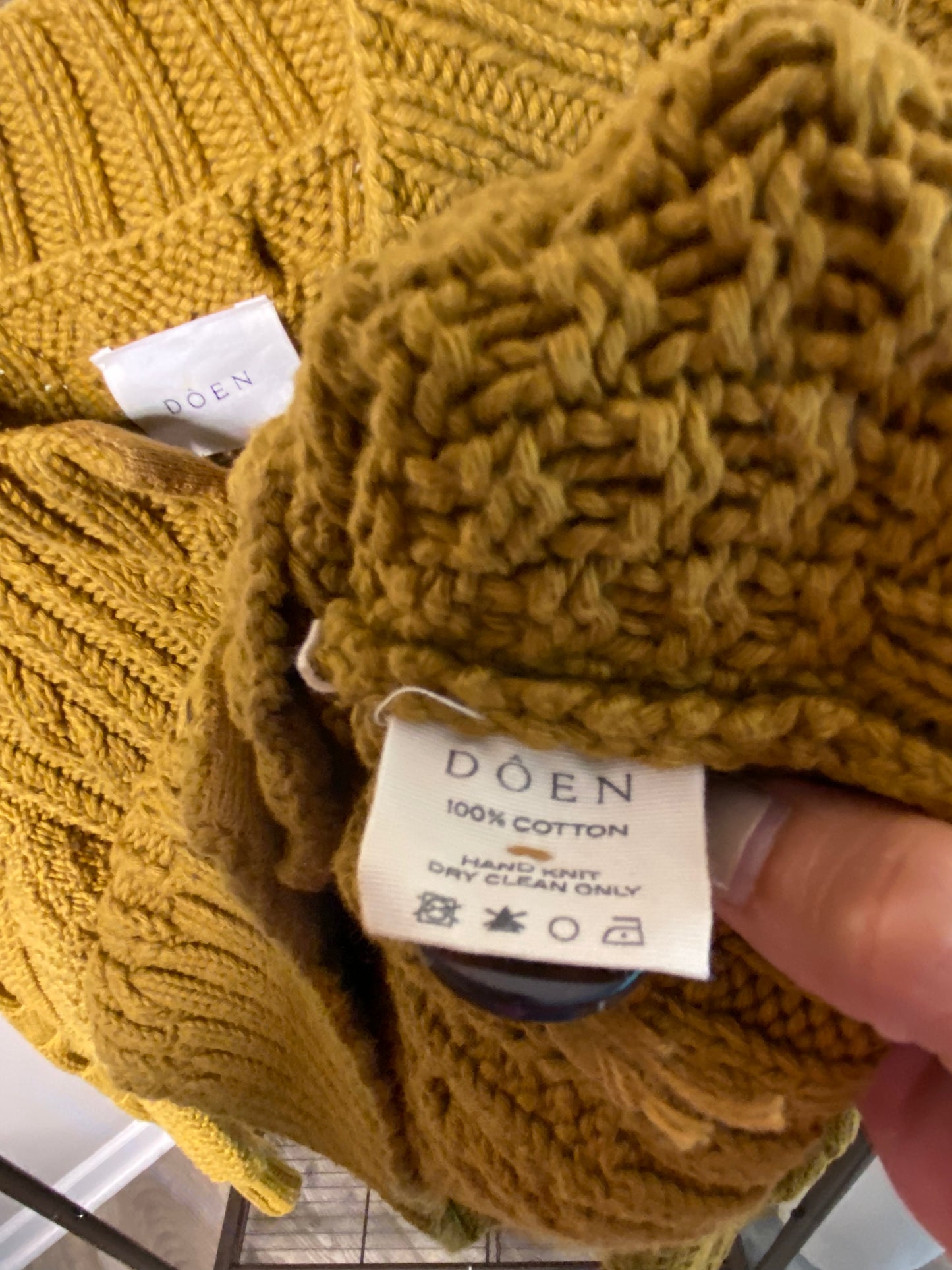 Doen Cardiff Cardigan Tabac Camel Size XS/S