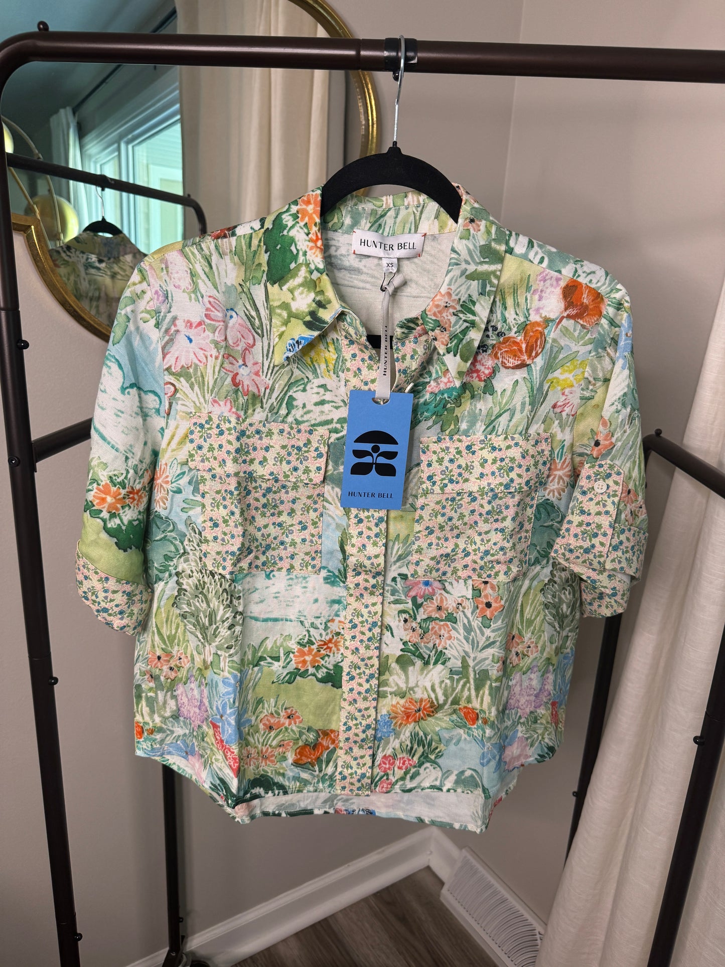 HUNTER BELL Hawkins Top Garden Party size XS