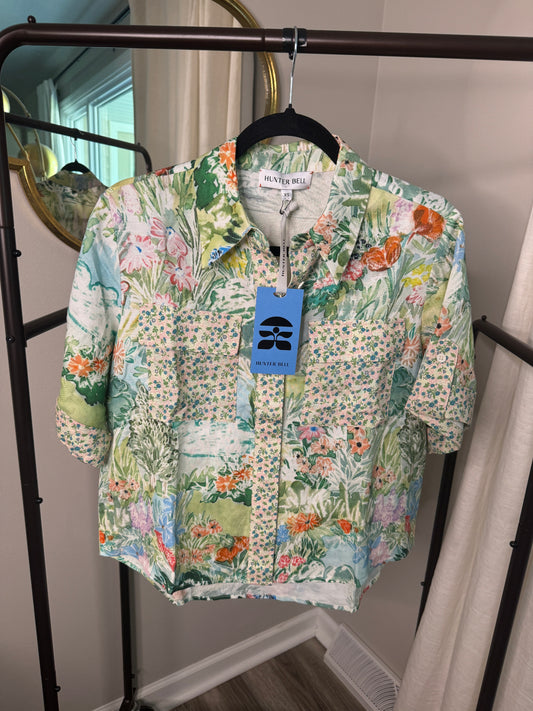 HUNTER BELL Hawkins Top Garden Party size XS