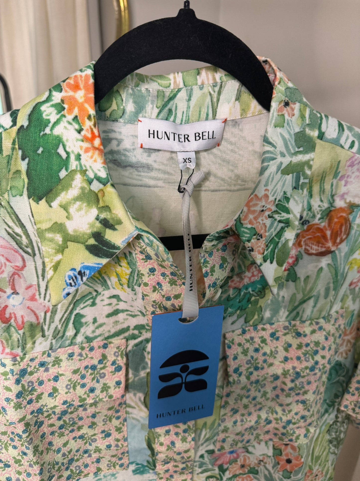 HUNTER BELL Hawkins Top Garden Party size XS