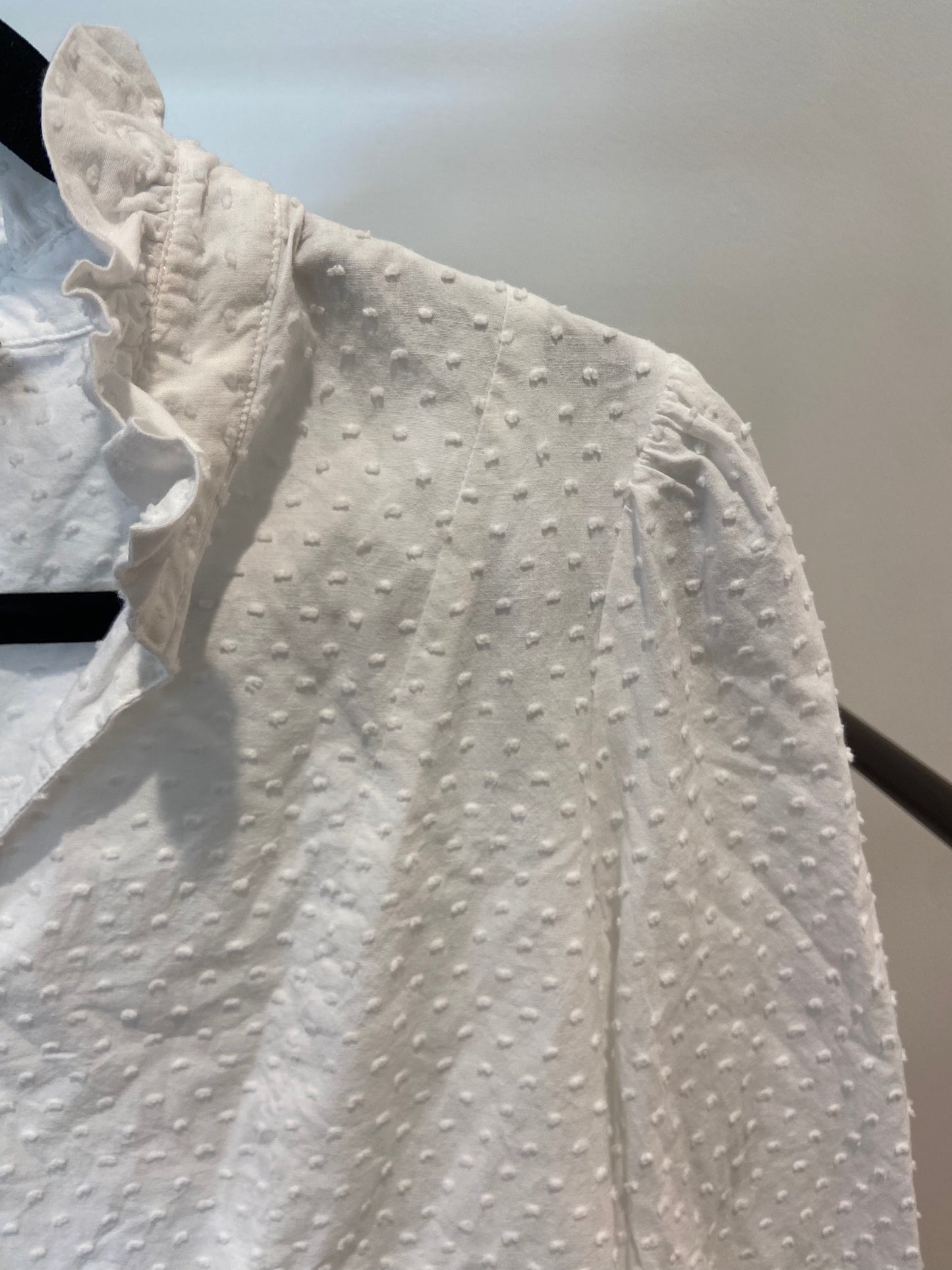Tuckernuck White Swiss Dot Palmerston Dress size M