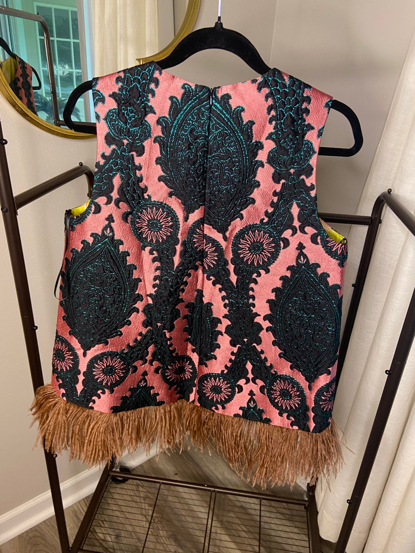 La Double J La Scala Feather Top size M