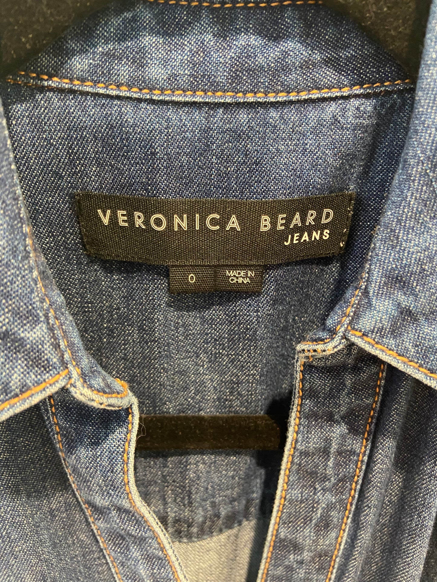 Veronica Beard Arnetta Belted Denim Midi Dress size 0