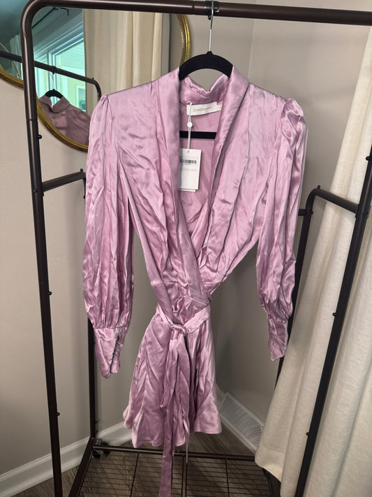 ZIMMERMANN Silk Wrap Mini Dress size US 4