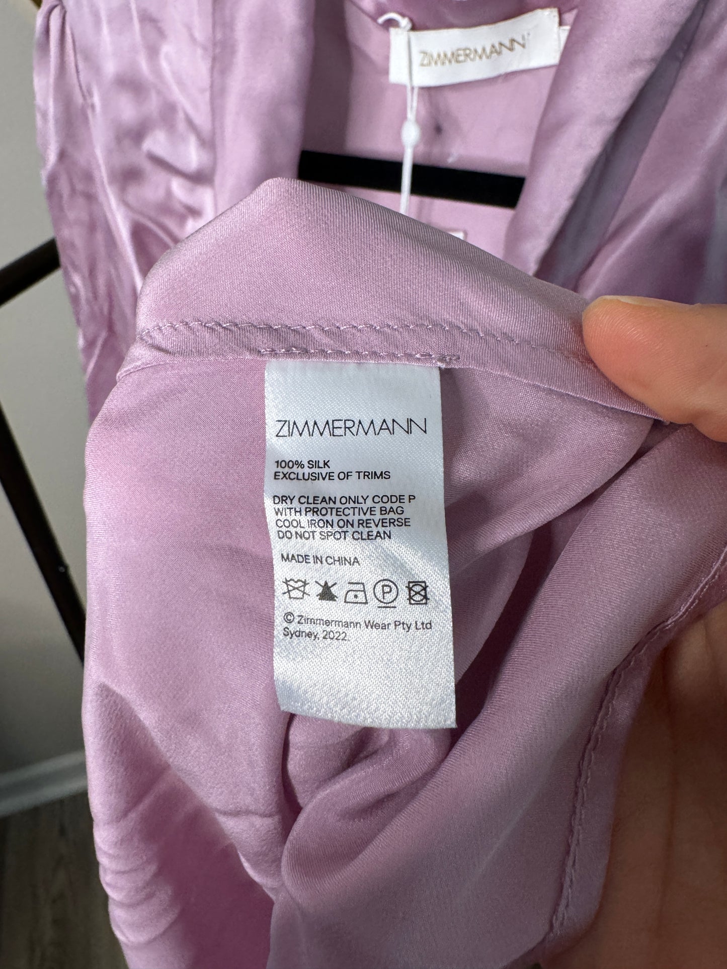 ZIMMERMANN Silk Wrap Mini Dress size US 4