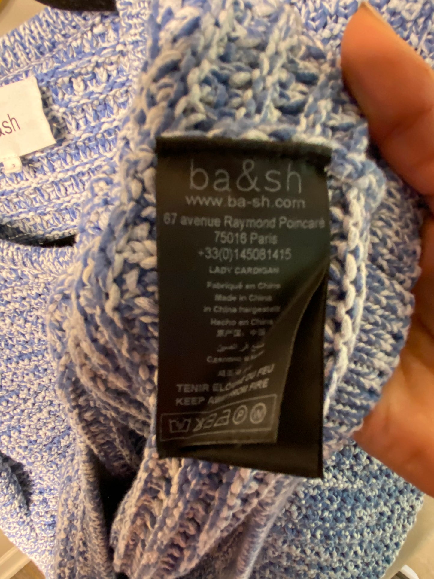 Ba&sh Gaspard Cardigan Jacket size L