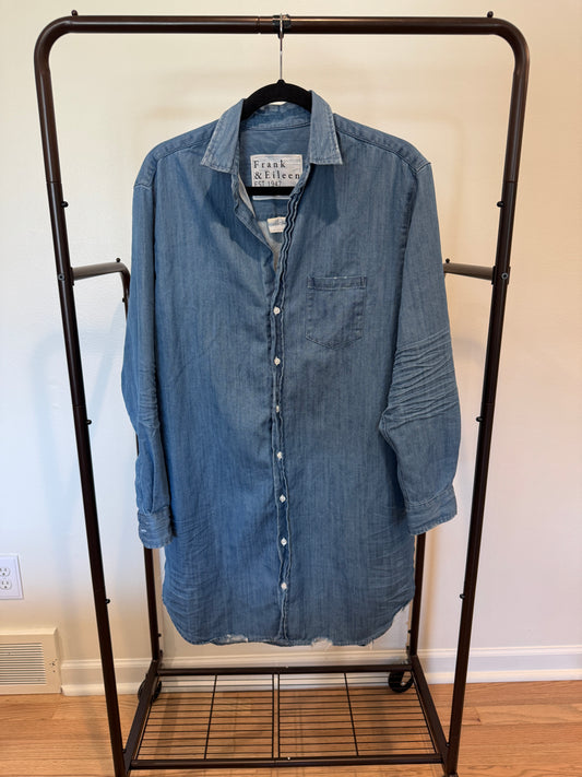 Frank and Eileen Mary Shirt Dress Vintage Stonewashed Indigo size M