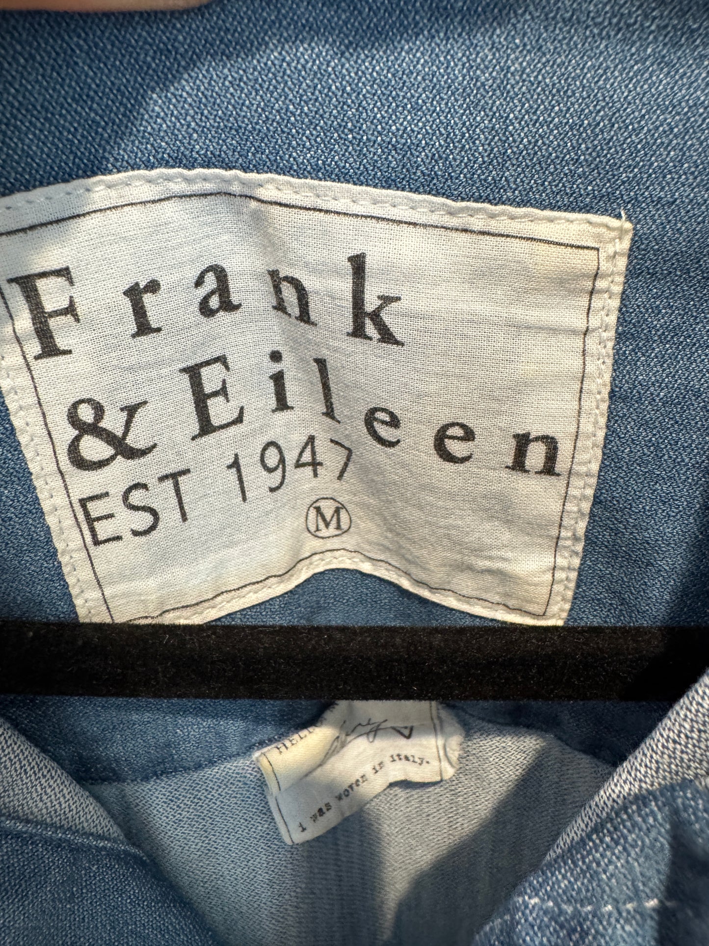 Frank and Eileen Mary Shirt Dress Vintage Stonewashed Indigo size M