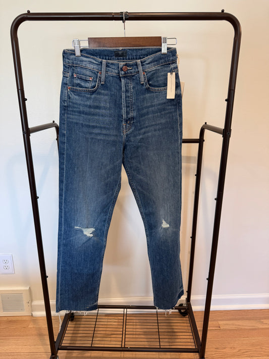 Mother The Tomcat Ankle Fray in Globe Trotter size 28