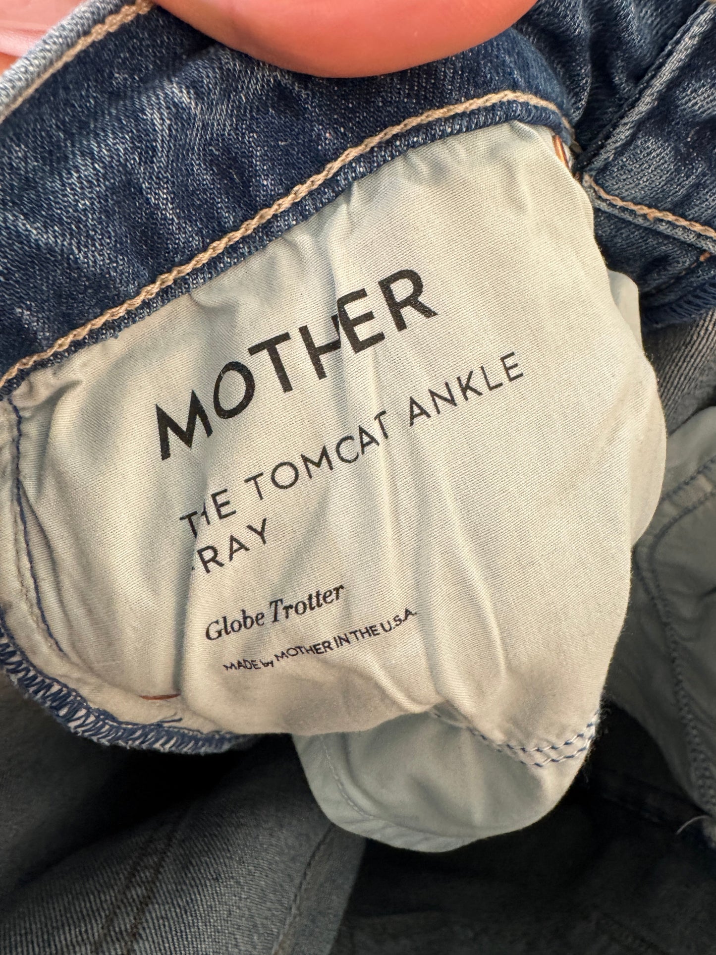 Mother The Tomcat Ankle Fray in Globe Trotter size 28