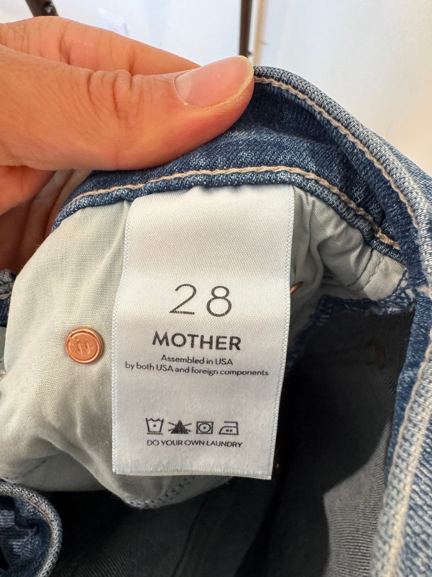 Mother The Tomcat Ankle Fray in Globe Trotter size 28