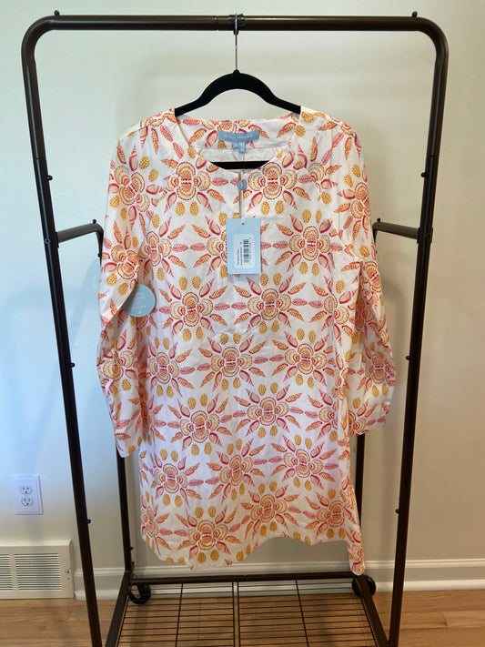 Hill House The Artemis Shift Mini Dress Shell Mosaic size M