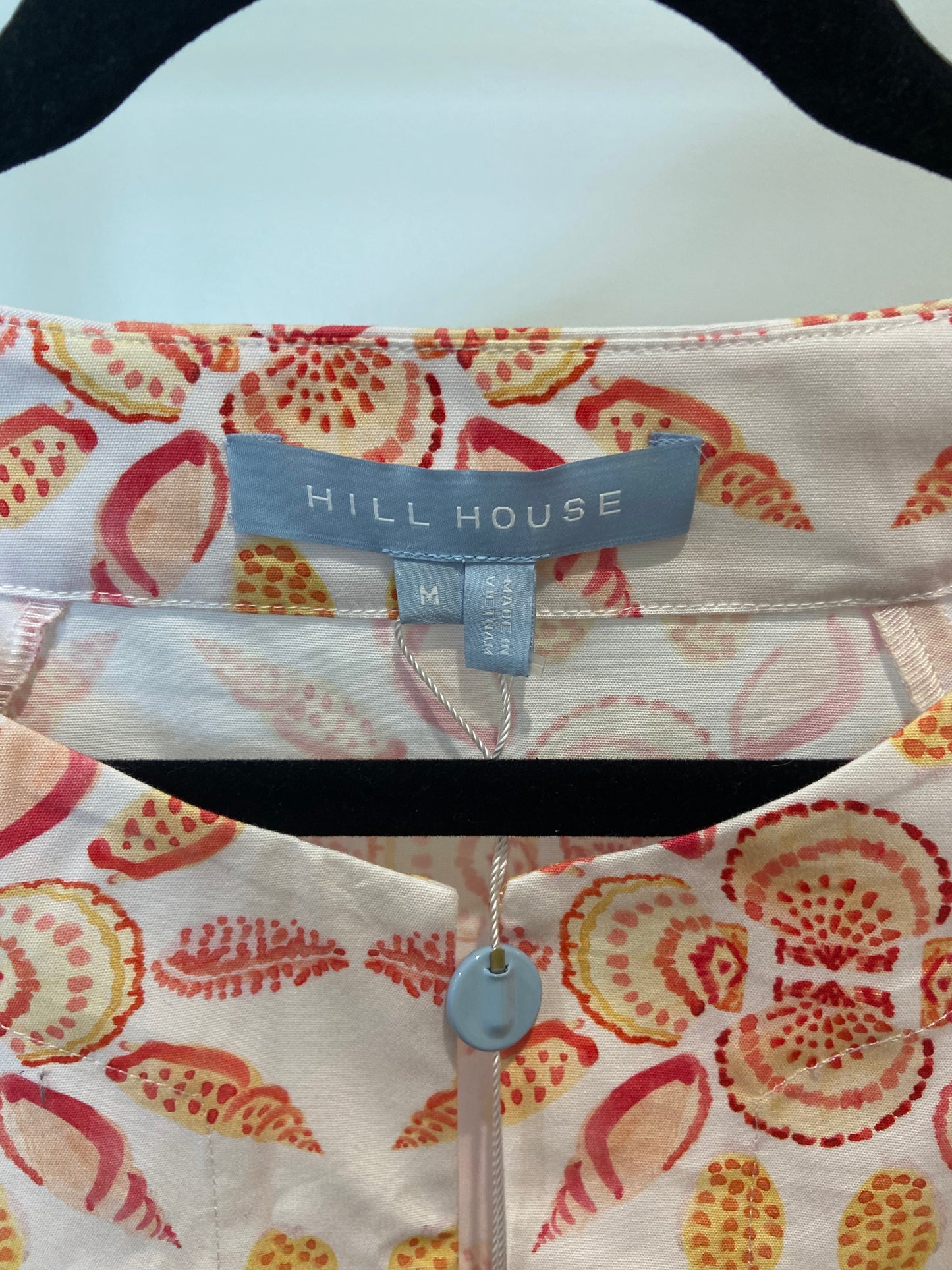 Hill House The Artemis Shift Mini Dress Shell Mosaic size M