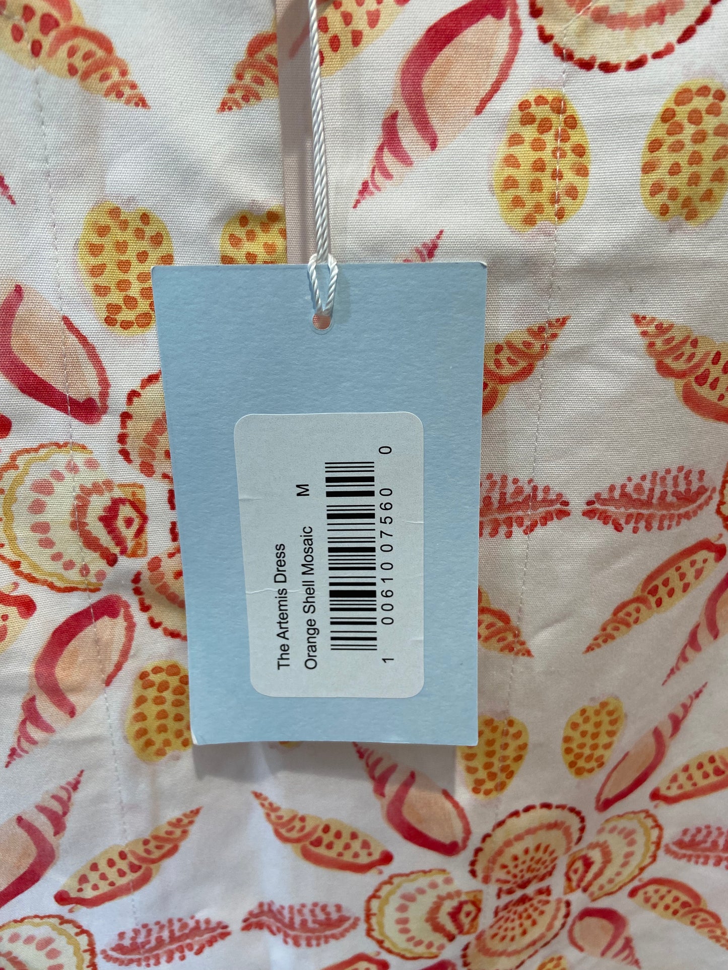 Hill House The Artemis Shift Mini Dress Shell Mosaic size M