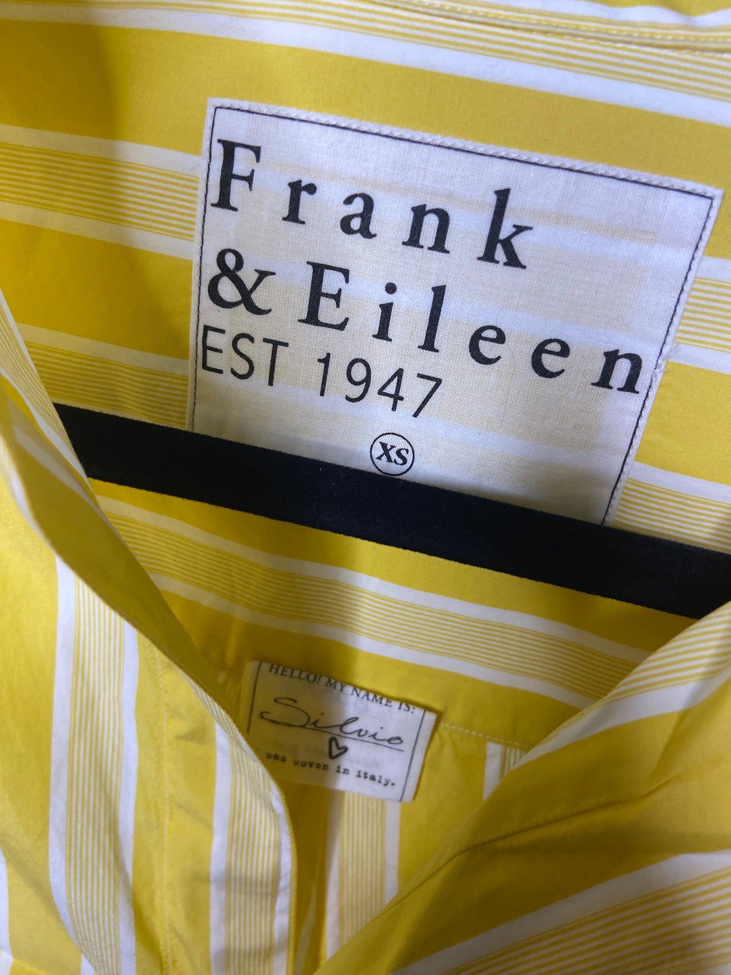Frank and Eileen Silvio Striped Button Down Shirt size XS
