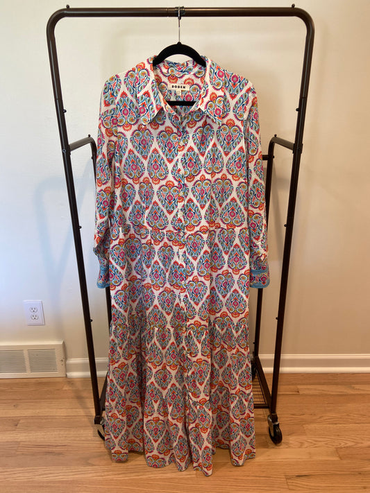Boden Flo Cotton Midi Shirt Dress size 20-22