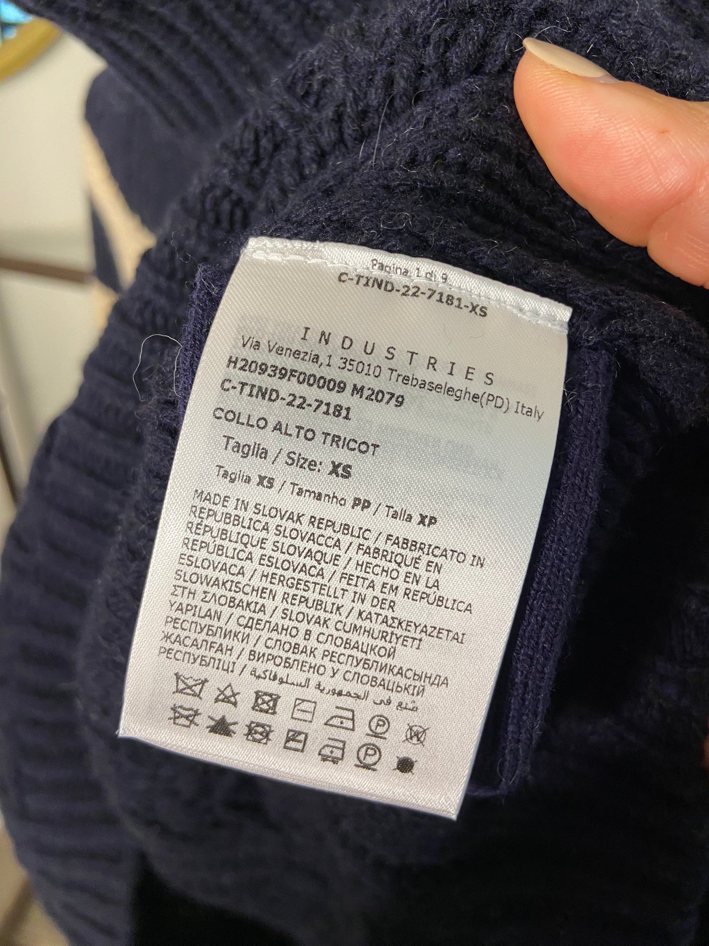 Moncler Cashmere Blend Turtleneck Jumper size XS