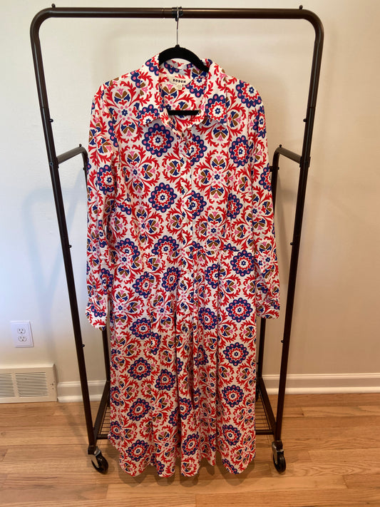 Boden Amy Cotton Midi Shirt Dress size 20-22