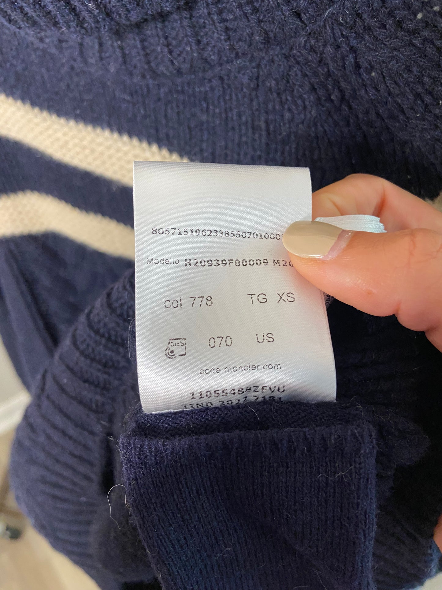 Moncler Cashmere Blend Turtleneck Jumper size XS
