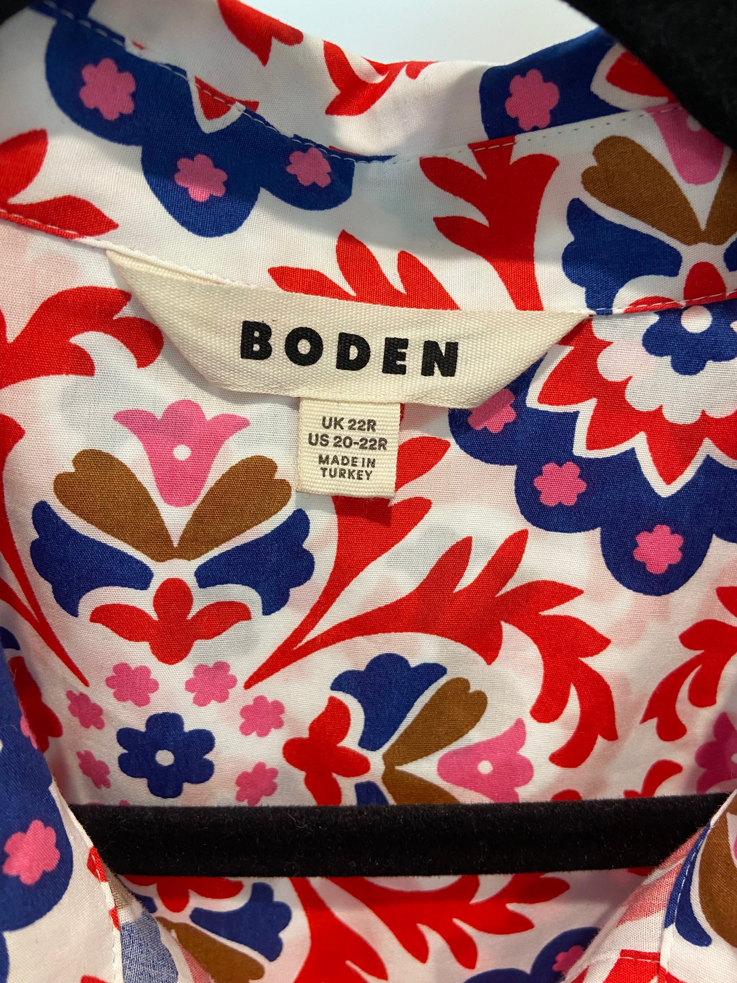 Boden Amy Cotton Midi Shirt Dress size 20-22