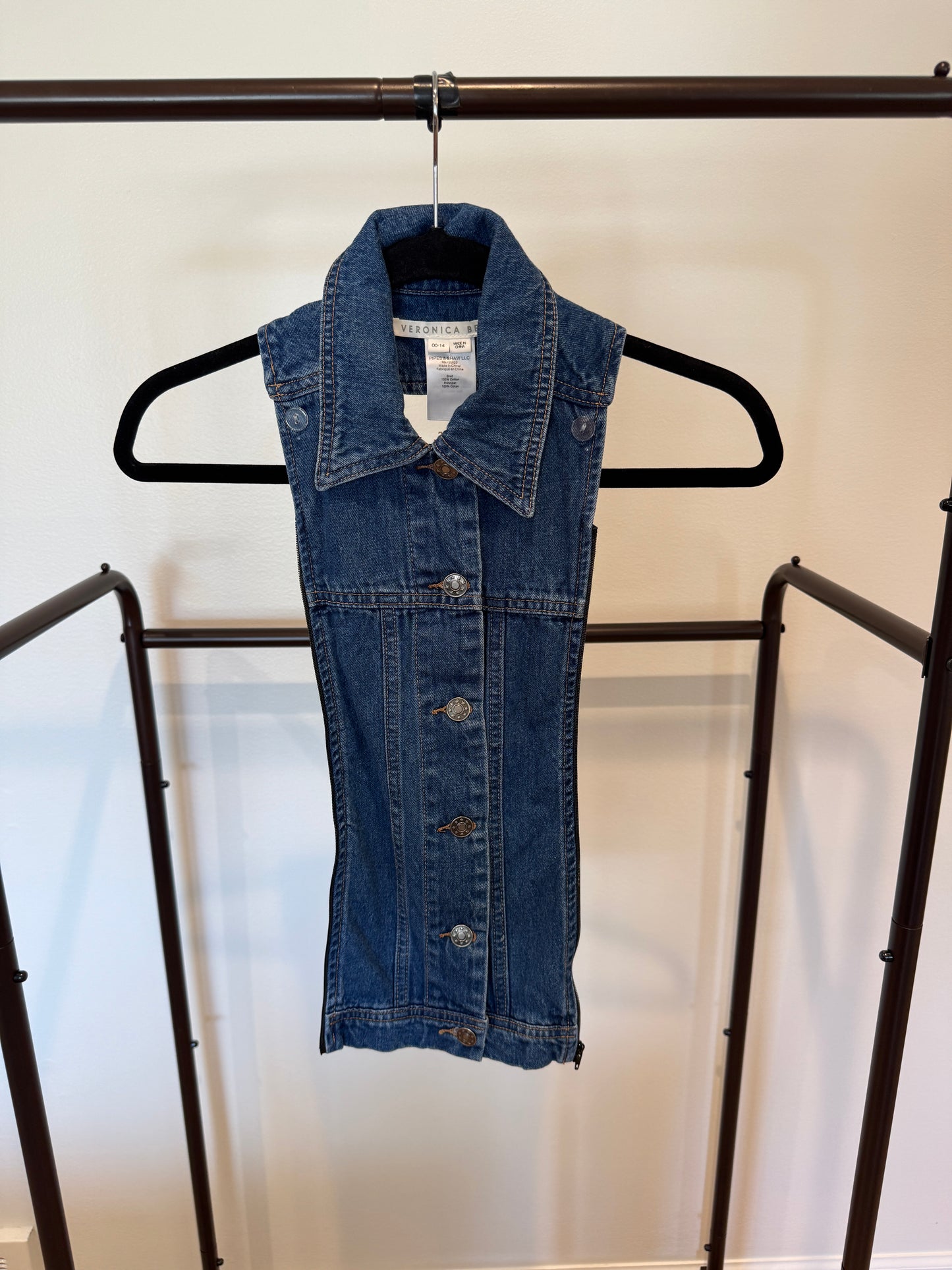 Veronica Beard Denim Slate Dickey size 00-14