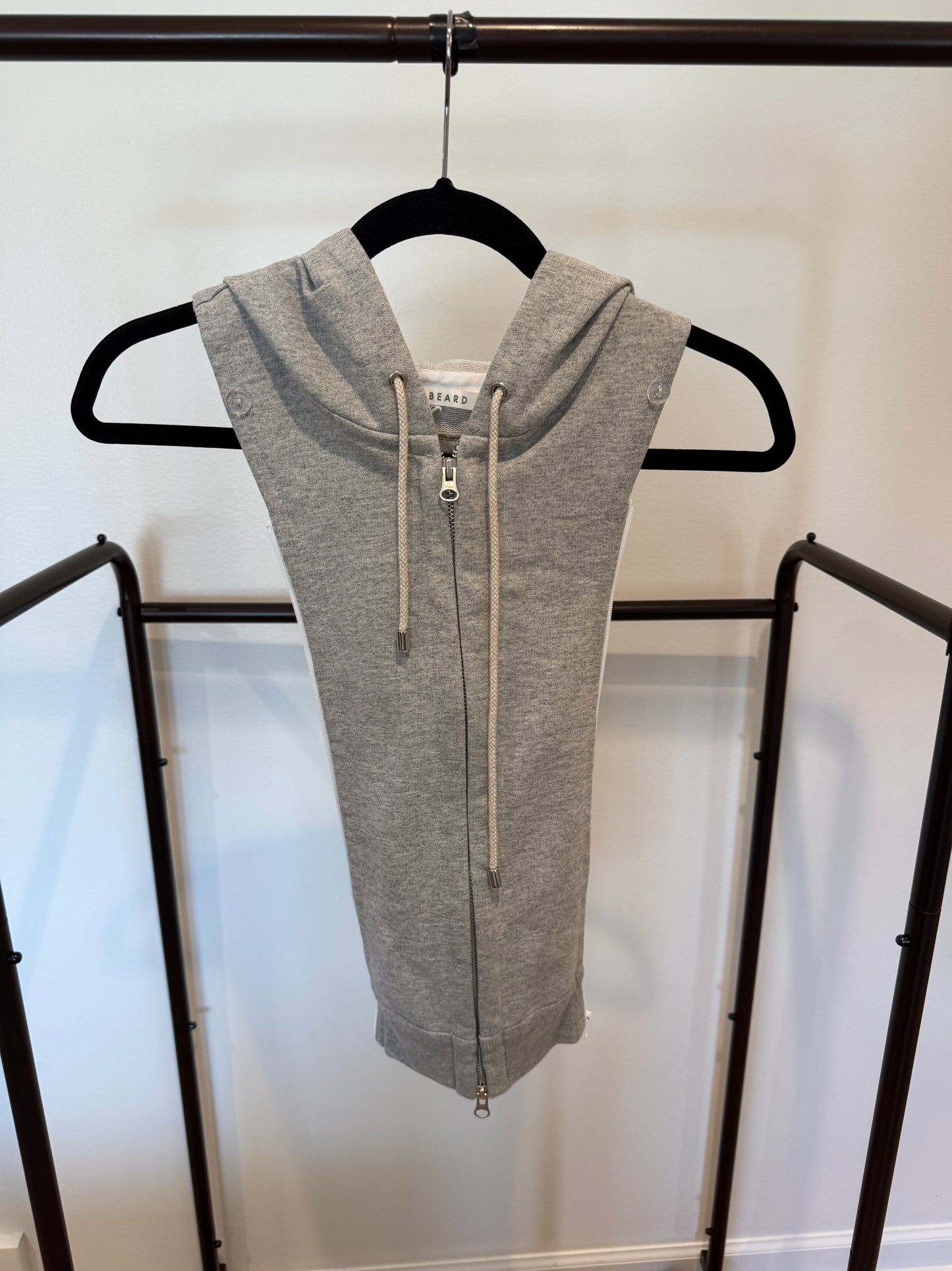 Veronica Beard Heather Grey Drawstring Dickey size 16-24