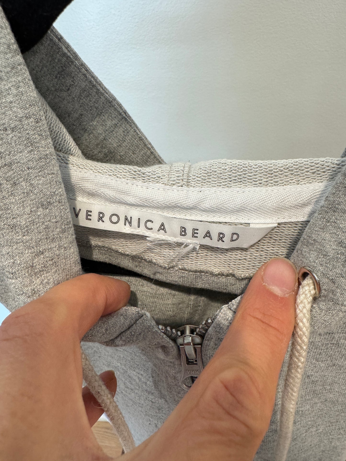 Veronica Beard Heather Grey Drawstring Dickey size 16-24