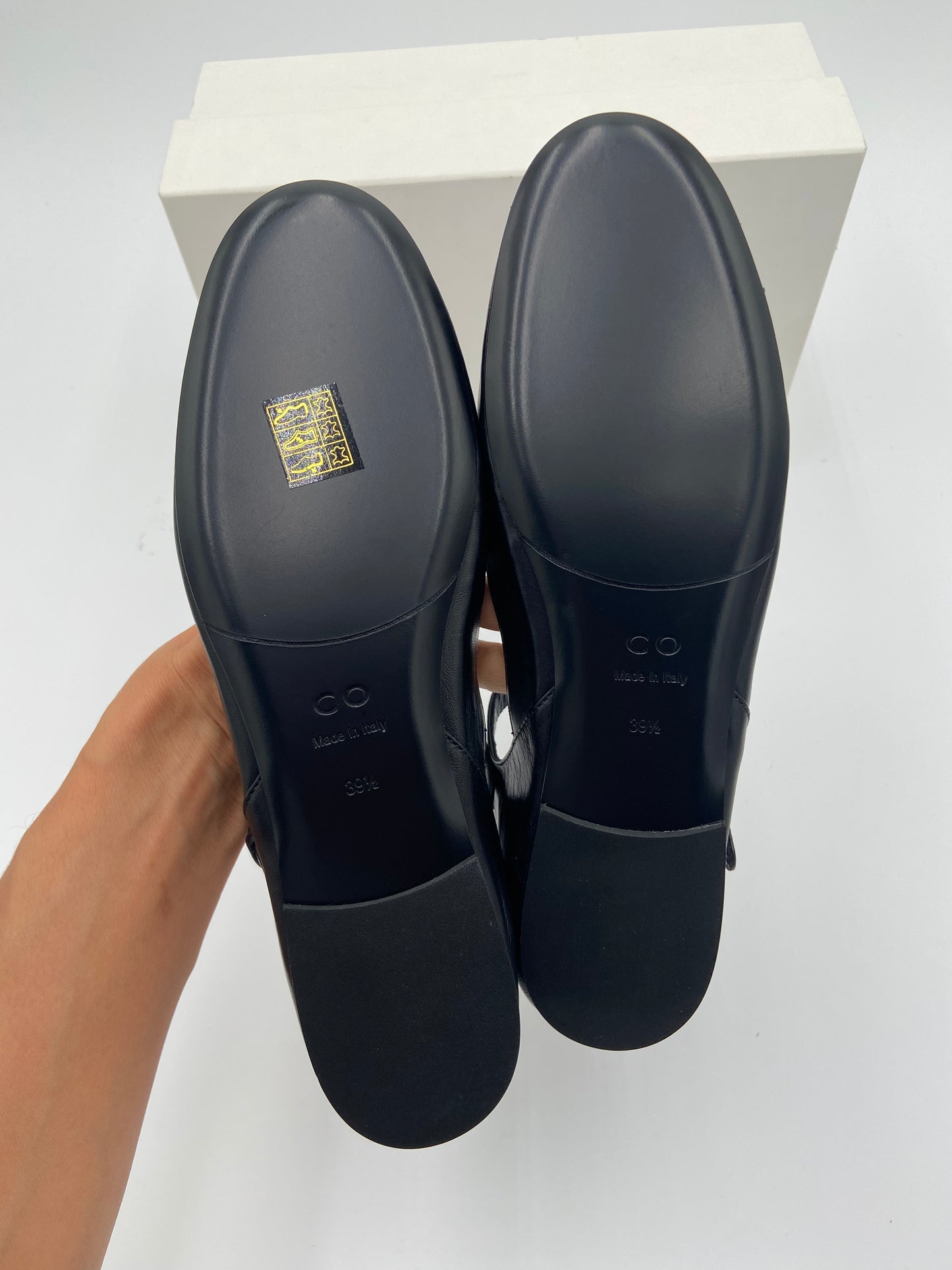 Co. Round Toe D'Orsay Flat in Black size 39.5