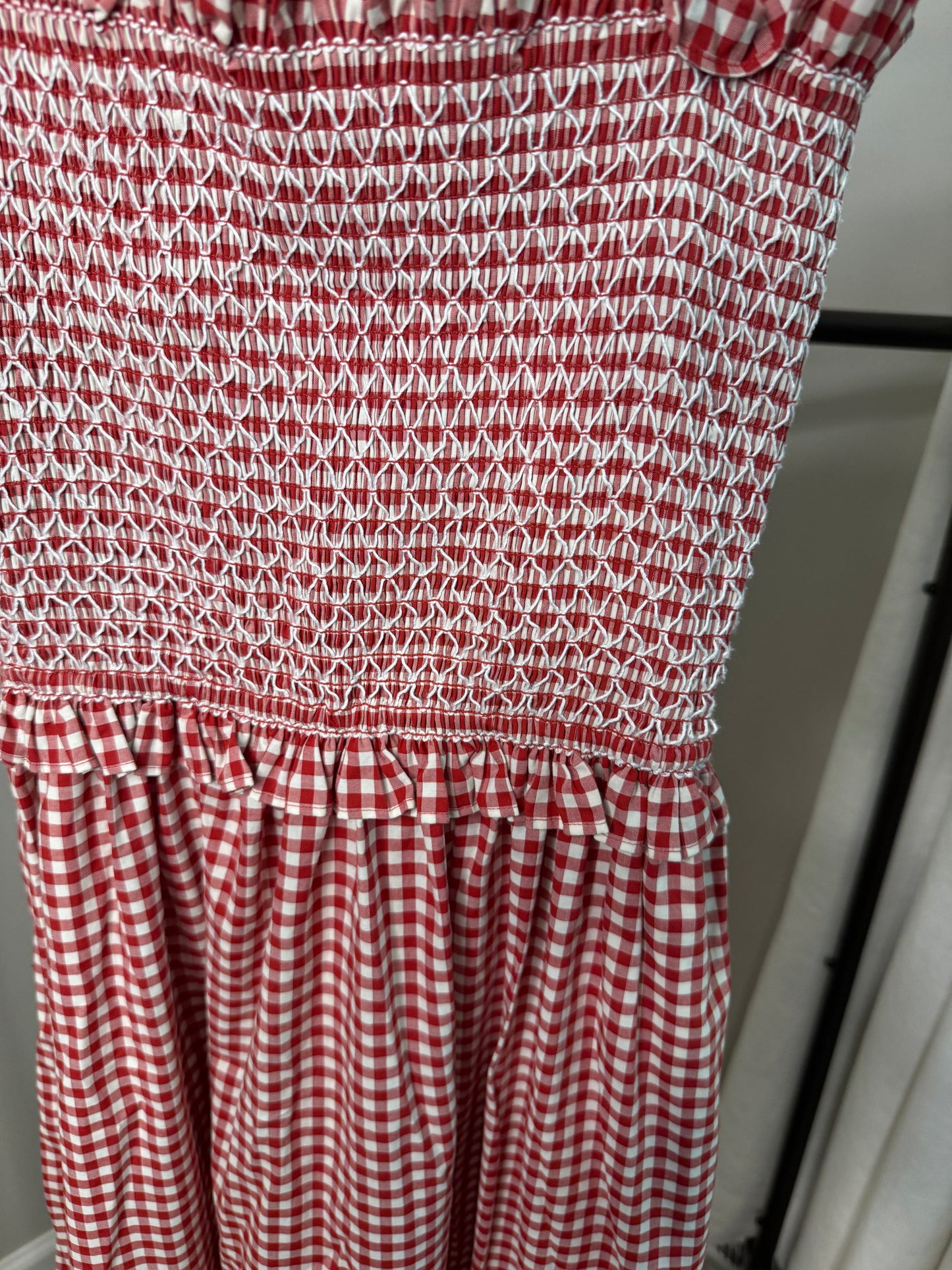 Kate Spade Gingham Midi Dress size L