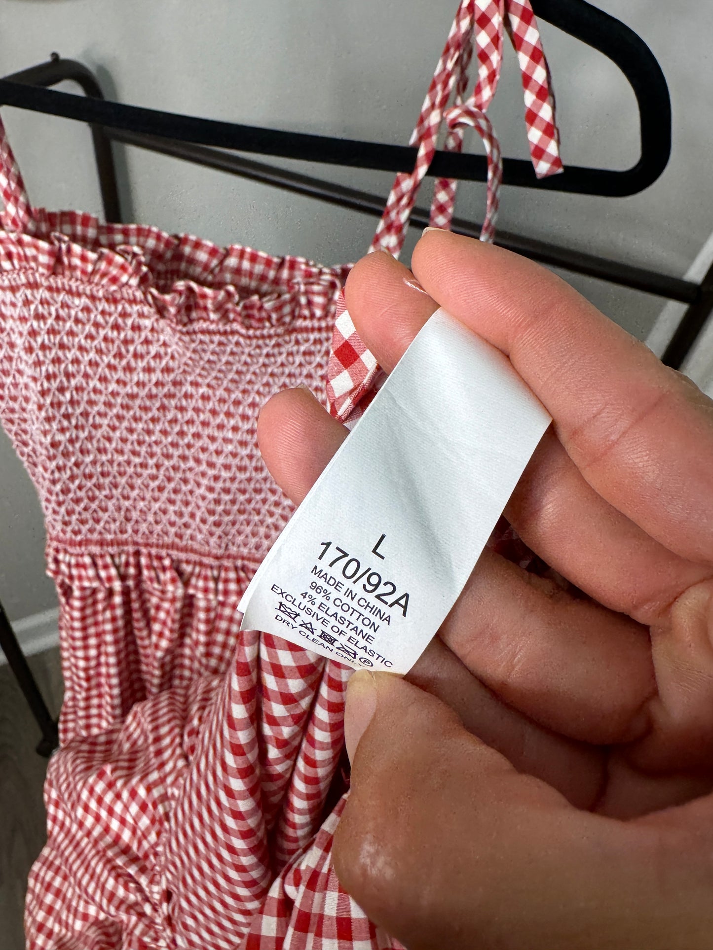 Kate Spade Gingham Midi Dress size L