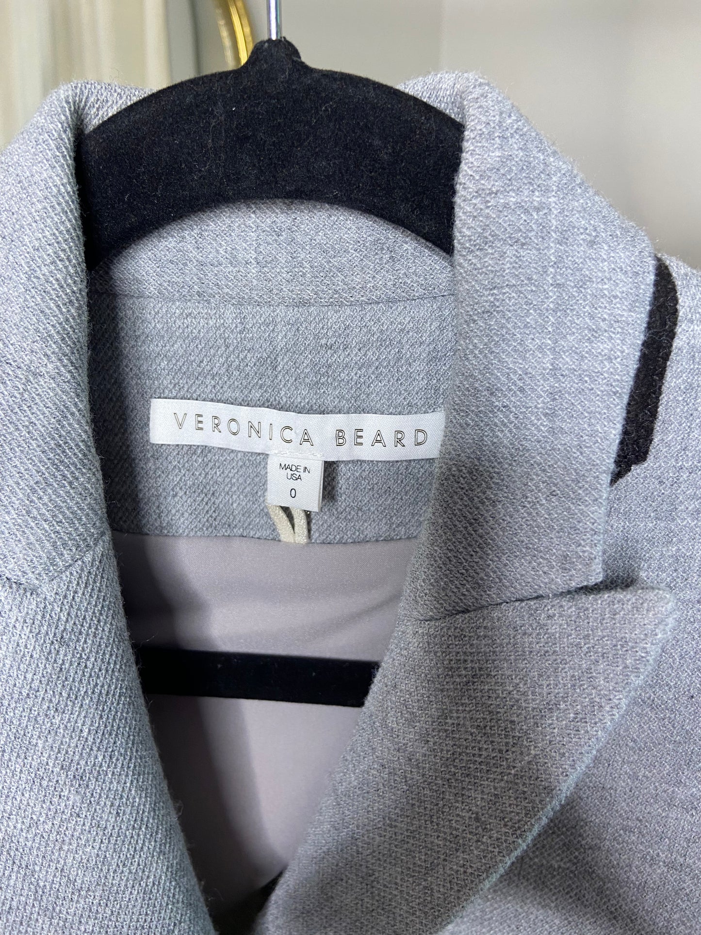 Veronica Beard Daytona Grey Double Breasted Blazer size 0