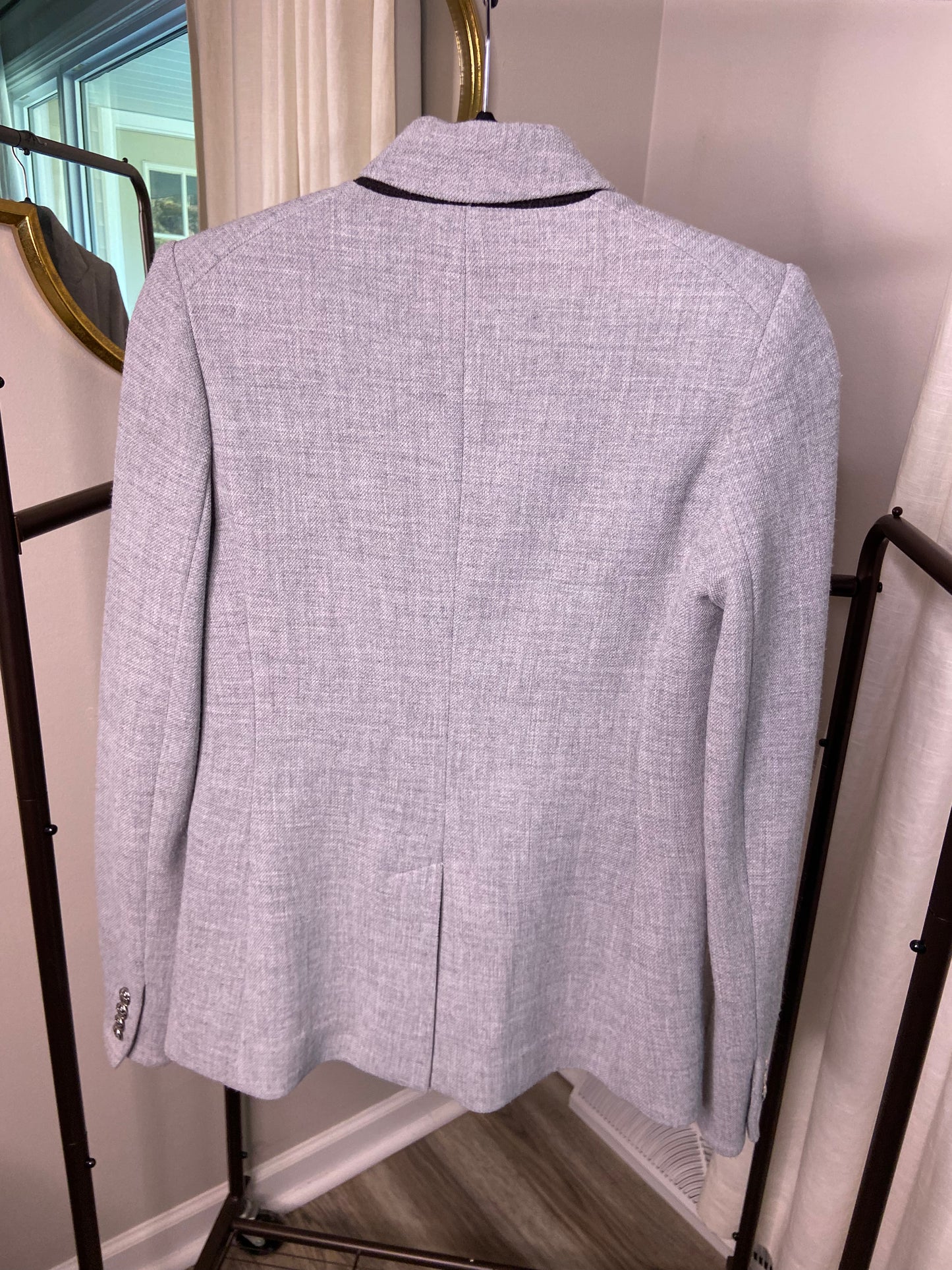 Veronica Beard Daytona Grey Double Breasted Blazer size 0