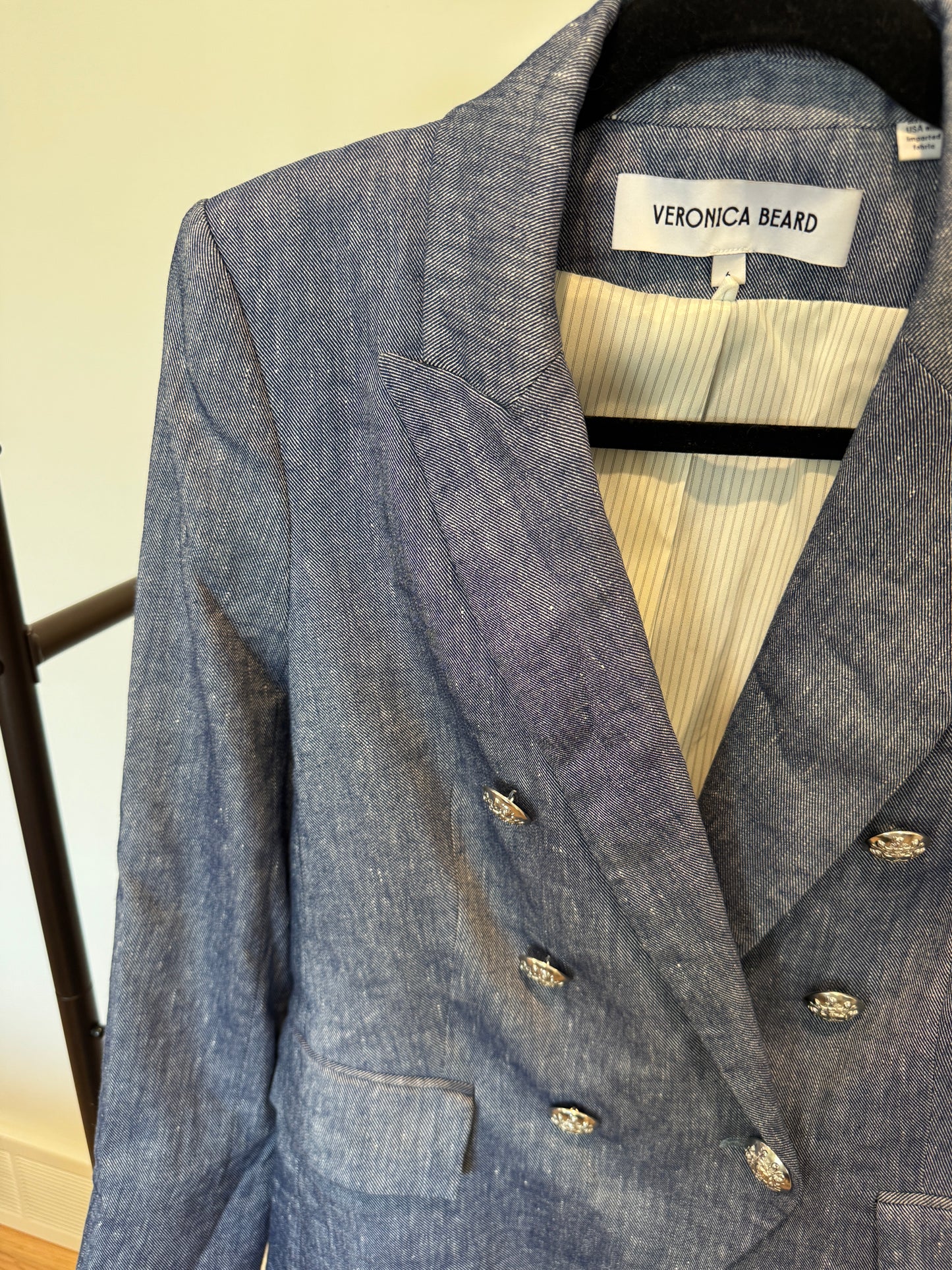 Veronica Beard Miller Dickey Jacket in Blue Melange size 6