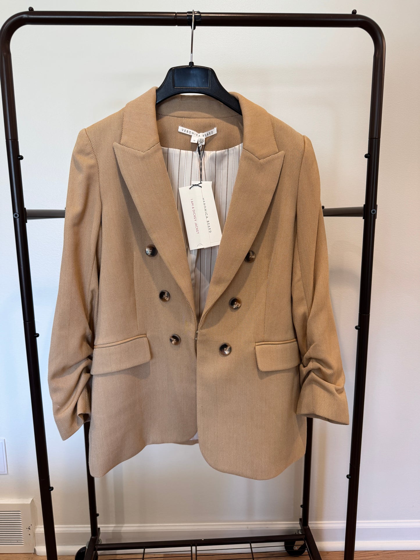 Veronica Beard Beacon Dickey Jacket in Camel size 10