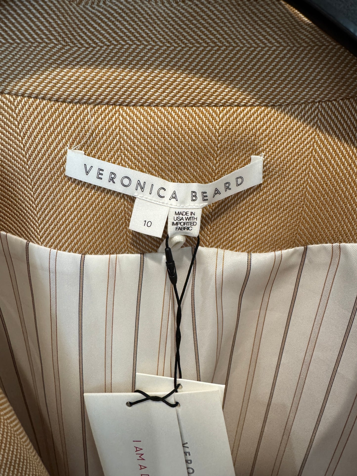 Veronica Beard Beacon Dickey Jacket in Camel size 10