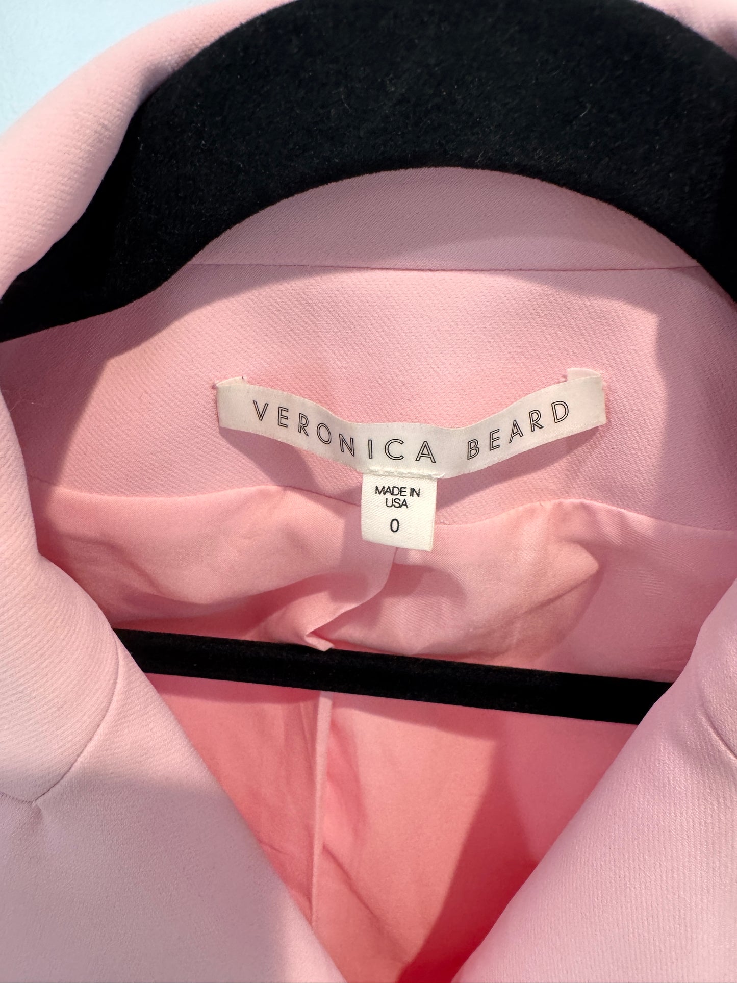 Veronica Beard Lonny Ice Pink Dickey Jacket size 0