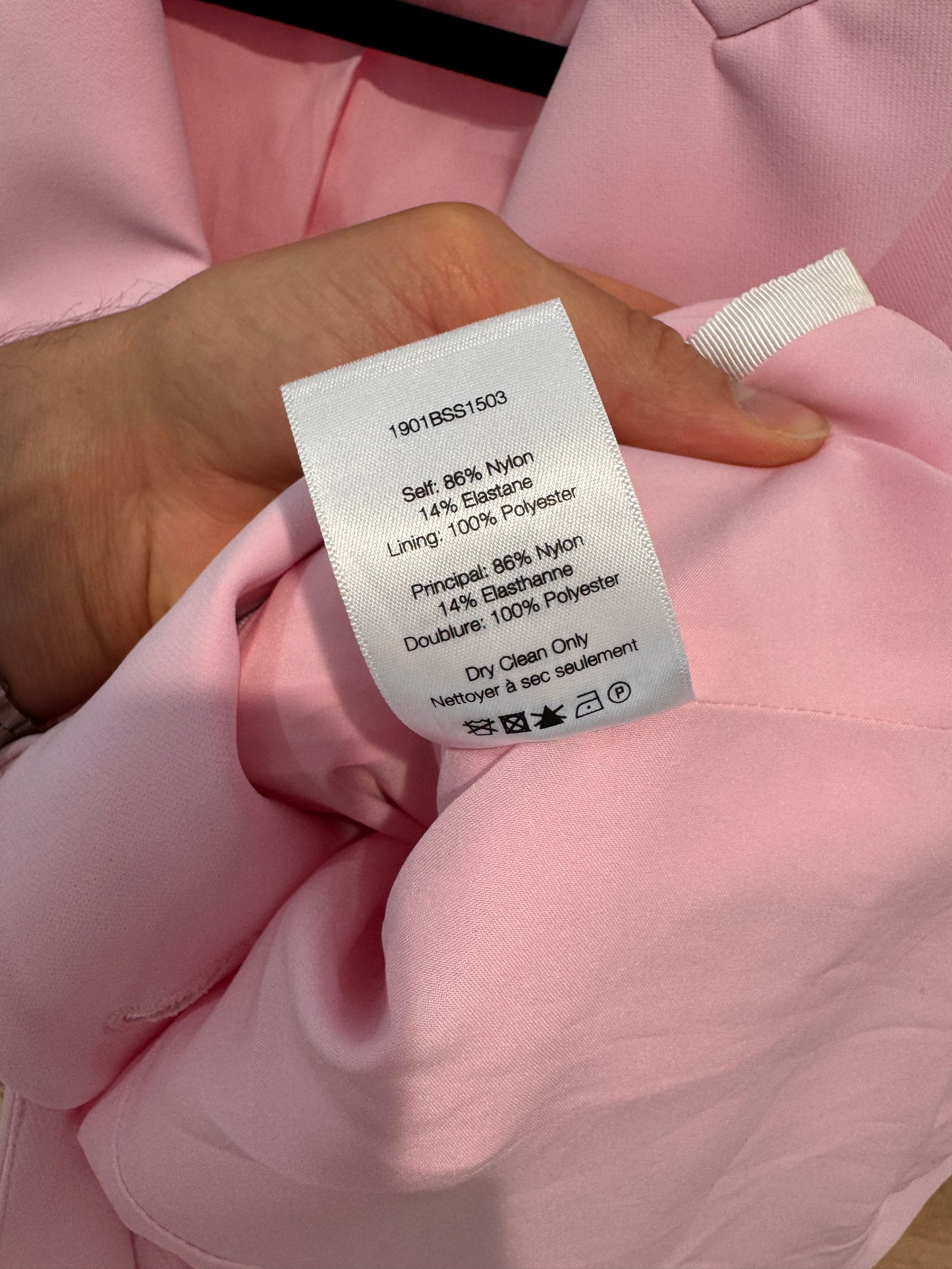 Veronica Beard Lonny Ice Pink Dickey Jacket size 0